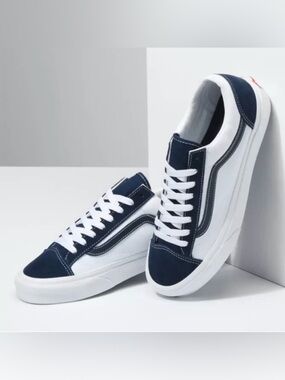 Vans Style 36 'Classic Sport - Dress Blues Navy and White Sneakers Skate Sz 6